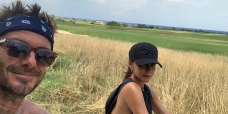 David e Victoria Beckham in vacanza in Puglia (foto da Instagram)