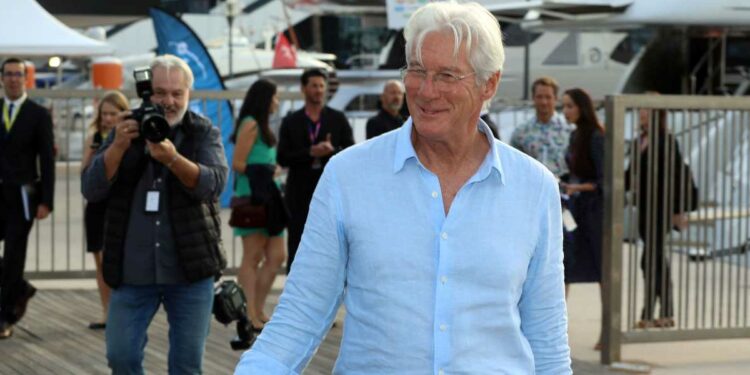 Richard Gere a Lampedusa (La Presse)