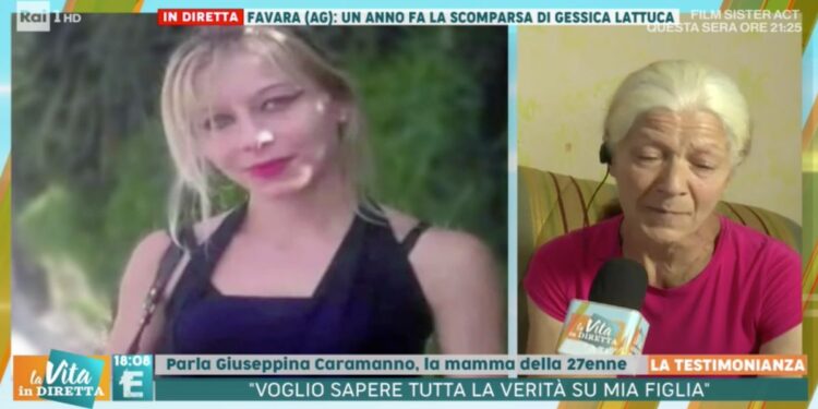 Gessica Lattuca, la mamma a La Vita in Diretta