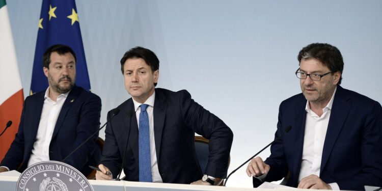 Giorgetti, Conte e Salvini