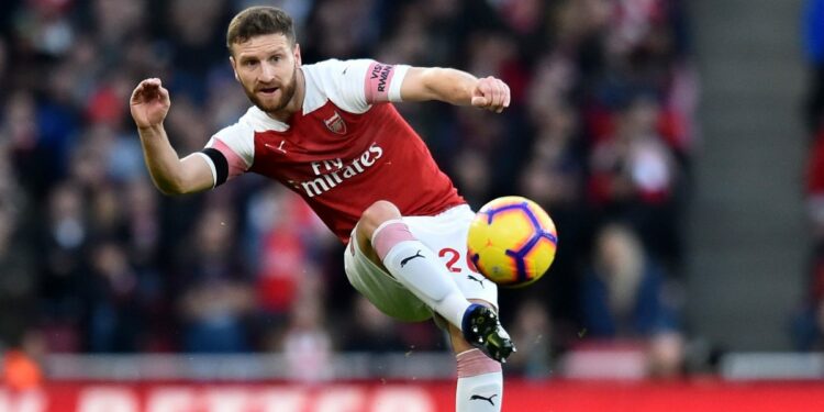 Mustafi in maglia Arsenal