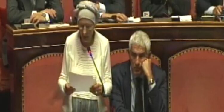 Emma Bonino al Senato