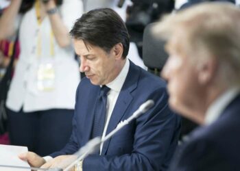 Giuseppe Conte e Donald Trump (Lapresse)