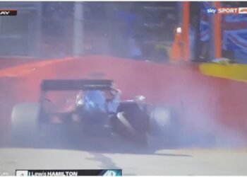 Lewis Hamilton, incidente a Spa (Sky)