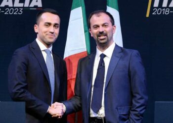 Luigi Di Maio con Lorenzo Fioramonti, (LaPresse)