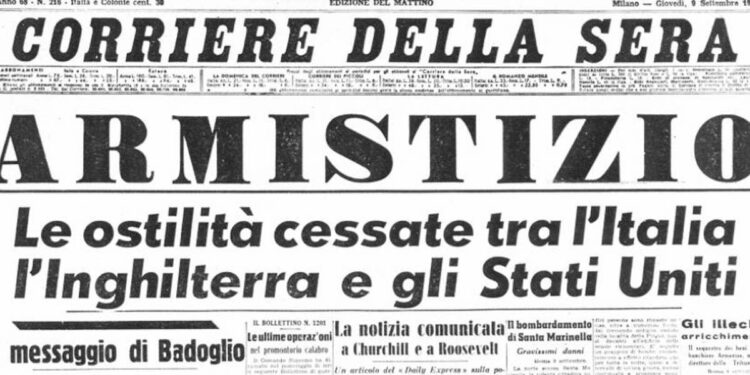 8 settembre 1943, l’Armistizio