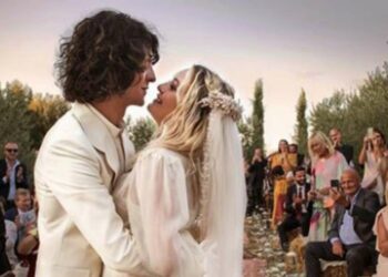 Motta e Carolina Crescentini, matrimonio (foto Instagram)