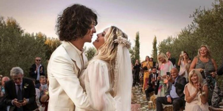 Motta e Carolina Crescentini, matrimonio (foto Instagram)