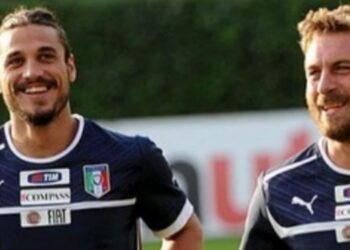 Dani Osvaldo con Daniele De Rossi (foto Instagram)