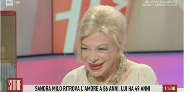 Sandra Milo a Storie Italiane (Rai Uno)