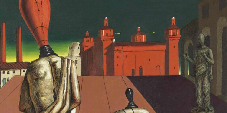 Giorgio De Chirico, Le muse inquietanti (1919), particolare