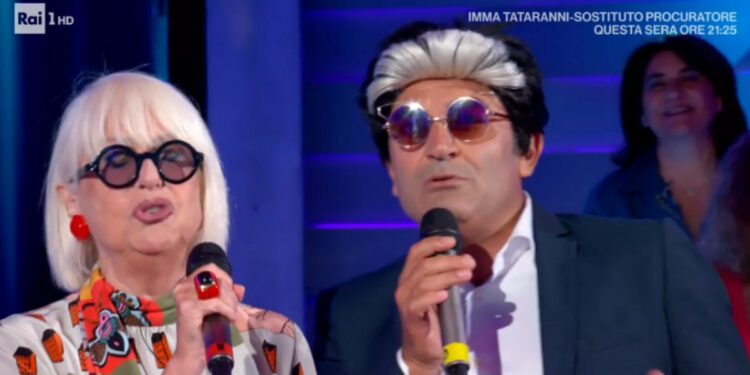 Max Giusti con Loretta Goggi a Domenica in