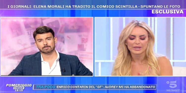 Elena Morali e Francesco Fredella a Pomeriggio 5