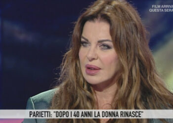 Alba Parietti a Storie Italiane (Rai Uno)