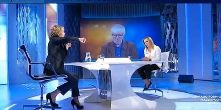 Scontro Meloni Gruber in diretta tv