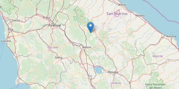 Terremoto Arezzo (Ingv)