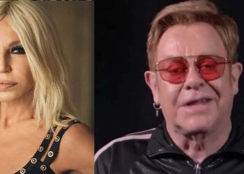 Elton John e Donatella Versace - Foto Instagram