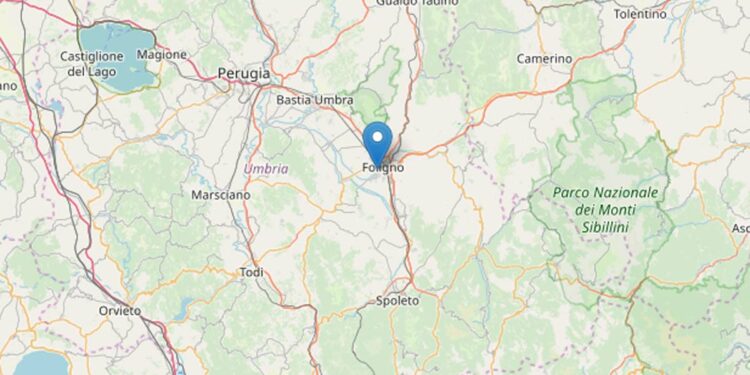 Terremoto a Foligno (Ingv)