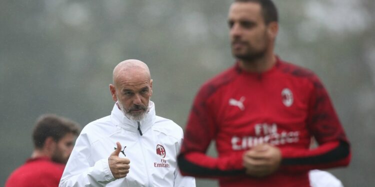 Milan Pioli allenamento Serie A