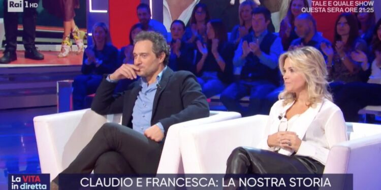 Claudio Santamaria e Francesca Barra a La Vita in Diretta