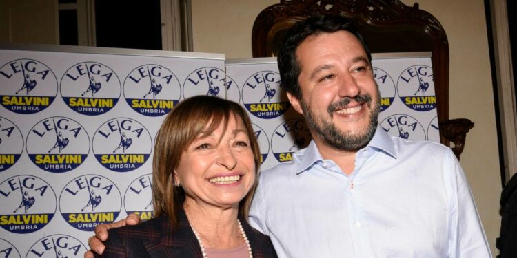 Donatella Tesei e Matteo Salvini