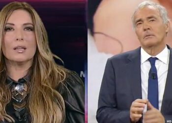 Selvaggia Lucarelli e Massimo Giletti a Non è l'Arena