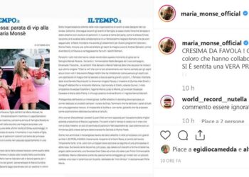 Maria Monsè soddisfatta per la cresima della figlia (Instagram)