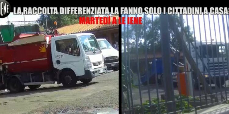 Inchiesta Le Iene su raccolta differenziata a Roma