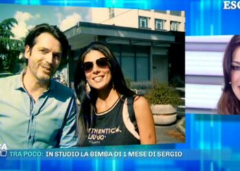 Sergio e Manuela Arcuri con Valentina Donnazzolo a Domenica Live