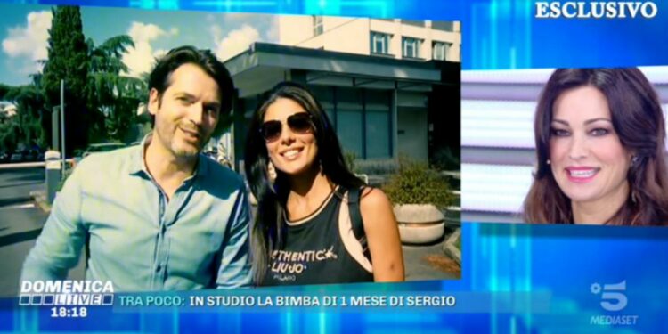 Sergio e Manuela Arcuri con Valentina Donnazzolo a Domenica Live