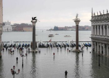 acqua alta venezia maltempo venezia