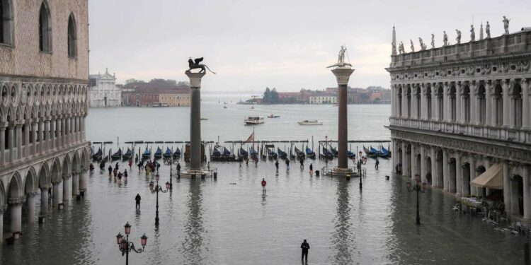 acqua alta venezia maltempo venezia