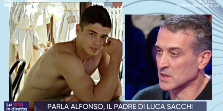 Luca Sacchi, papà Alfonso a La Vita in Diretta