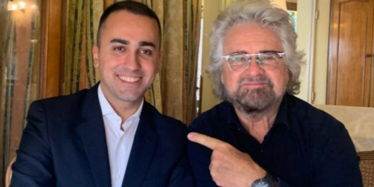 Luigi Di Maio e Beppe Grillo, foto da Il blog delle Stelle