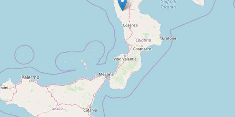 Terremoto a Cosenza (Ingv)