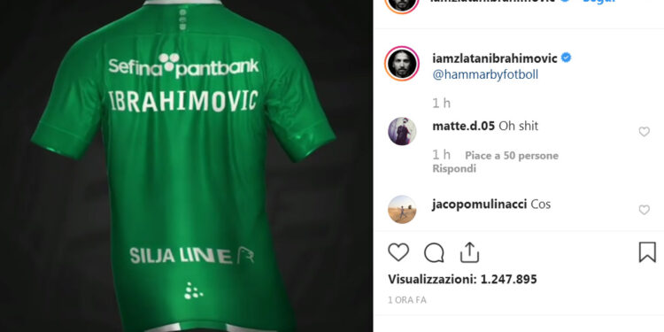 Zlatan Ibrahimovic, Hammarby (Instagram)