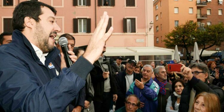 Salvini a Civitavecchia