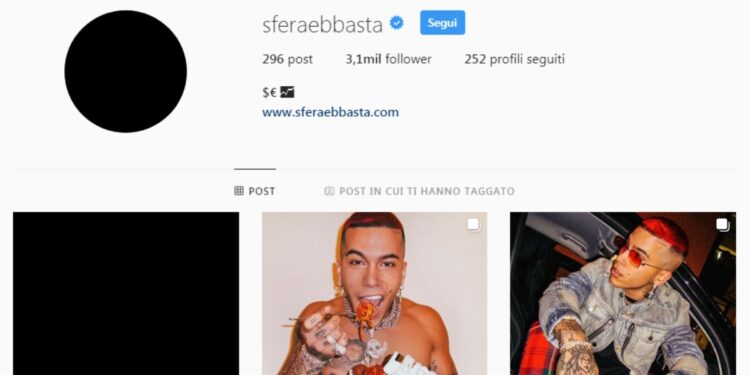 Sfera Ebbasta, profilo Instagram "oscurato" per Corinaldo