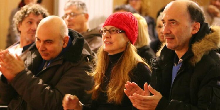 Un momento della festa per l'inaugurazione degli appartamenti nella comunità protetta presso Casa San Paolo a Vedano al Lambro