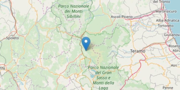 Terremoto oggi ad Amatrice, foto Ingv