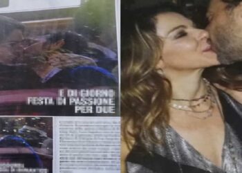 Claudia Gerini bacia Simon Clementi - Foto Diva e Donna