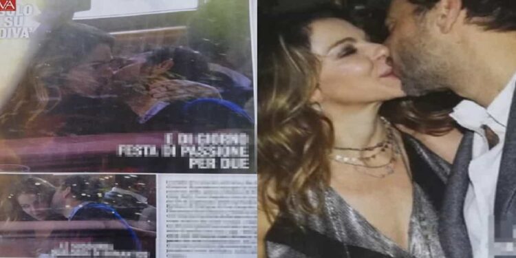 Claudia Gerini bacia Simon Clementi - Foto Diva e Donna