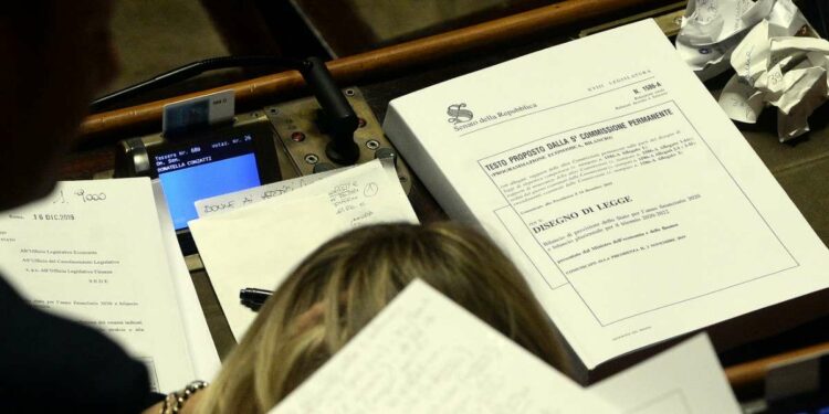 In aula al Senato (LaPresse)