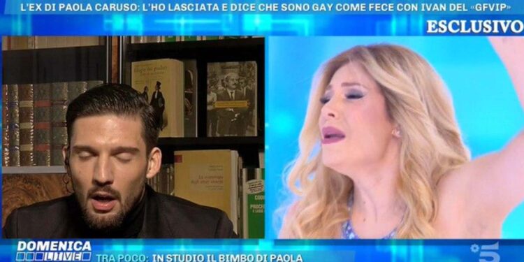 Paola Caruso contro Moreno Merlo (Domenica Live)