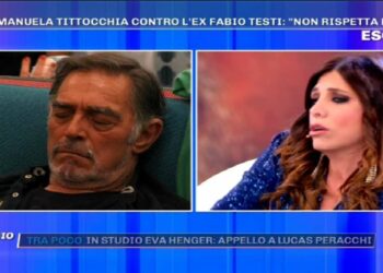 Emanuela Tittocchia contro Fabio Testi a Pomeriggio 5