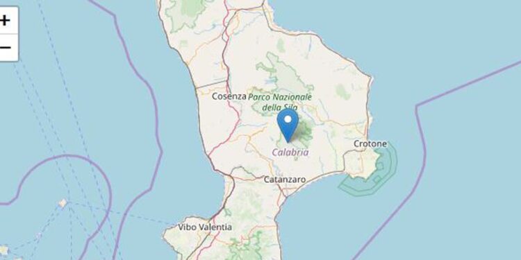 Terremoto Calabria, Ingv