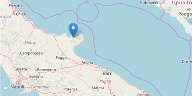 Terremoto a Foggia (Ingv)