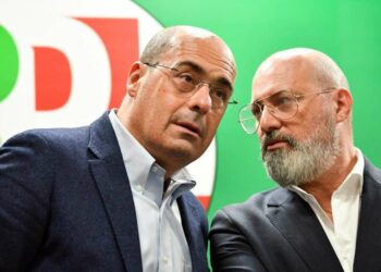 Nicola Zingaretti e Stefano Bonaccini (LaPresse)