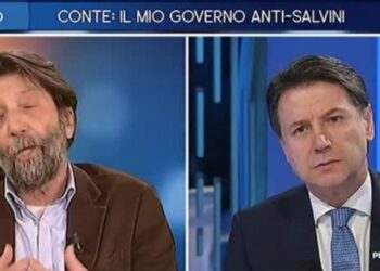 Massimo Cacciari e Giuseppe Conte a Otto e Mezzo