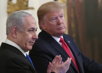 Bibi Netanyahu con Donald Trump (LaPresse)